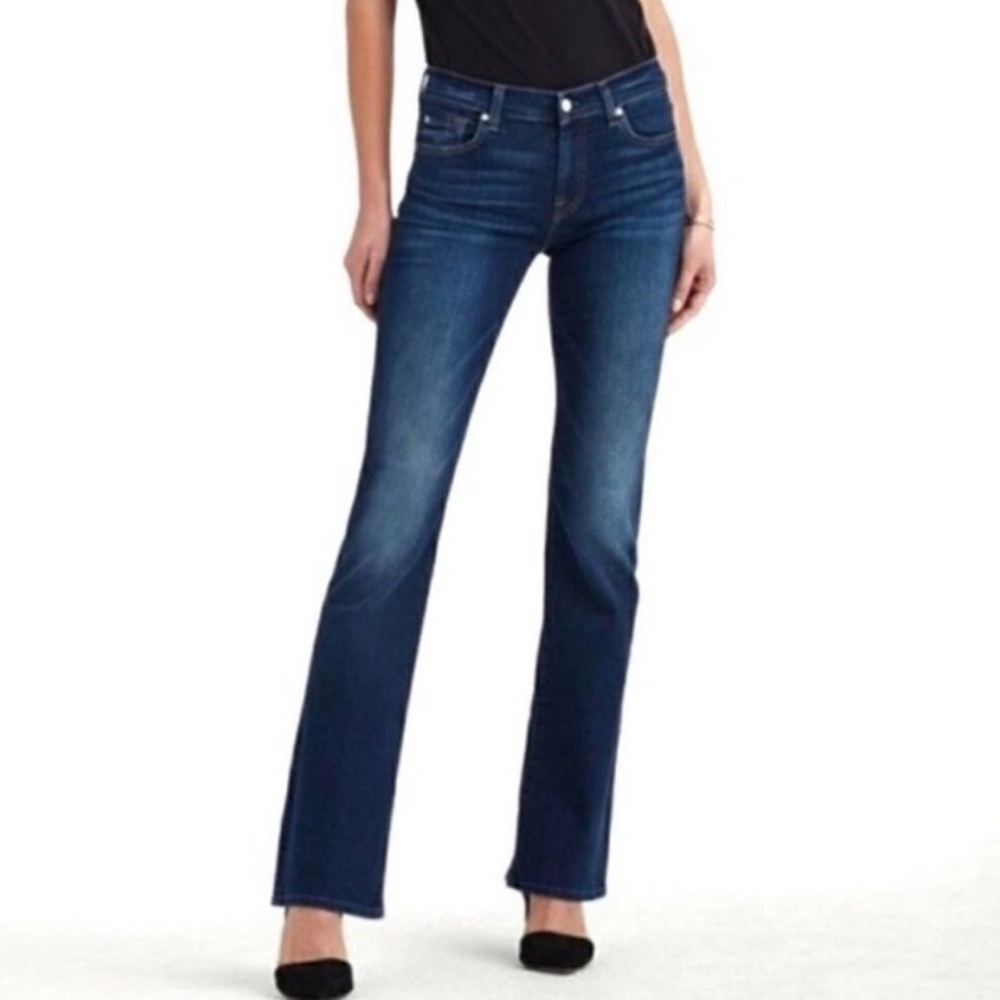 7 For All Mankind Indigo Flare Jeans